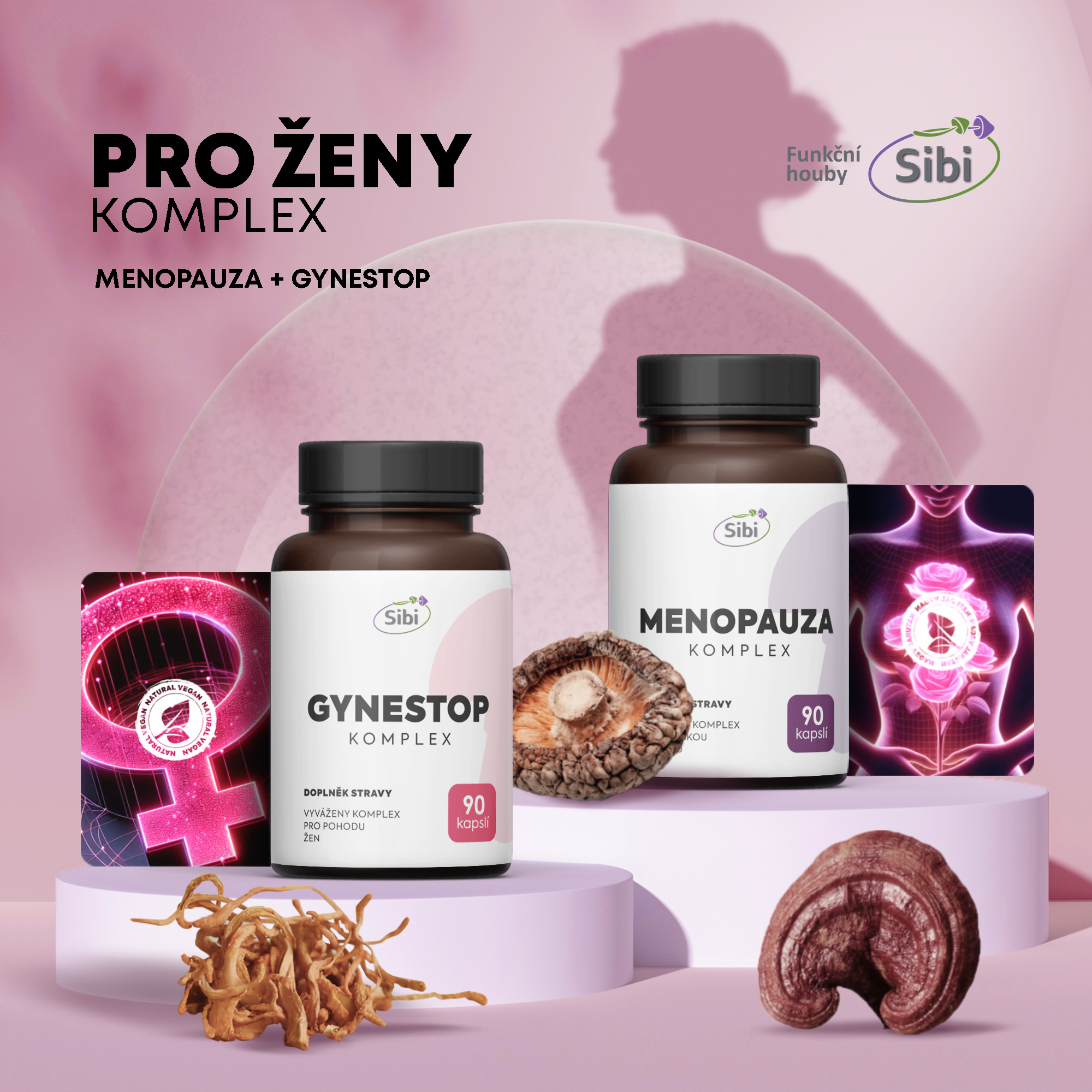 GYNESTOP KOMPLEX HOUBOVÉ EXTRAKTY 90 KPS 500 MG